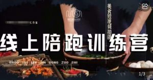 美食摄影线上陪跑课,美食短视频拍摄教程|淘骐网赚资源库