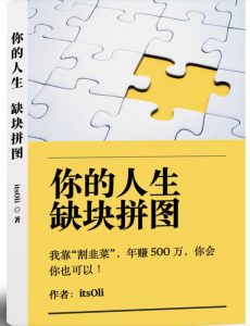 某高赞电子书《你的人生,缺块拼图——我靠“割韭菜”,年赚500万,你会你也可以》|淘骐网赚资源库