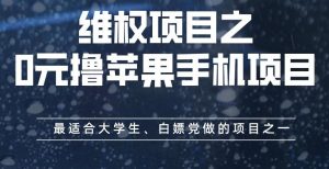 维权项目之0元撸苹果手机项目,最适合大学生、白嫖党做的项目之一【揭秘】|淘骐网赚资源库