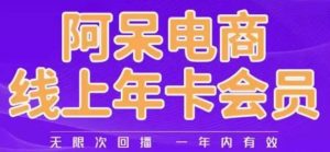 阿呆电商线上年会员,阿呆电商干货分享(更新中)|第一资源库