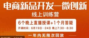 南掌柜·电商新品开发——微创新,电商新品微创新是你企业发展的护城河|淘骐网赚资源库
