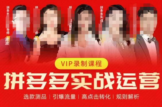 2023推易拼多多实战运营,选款测品、引爆流量、高点击转化、规则解析|淘骐网赚资源库