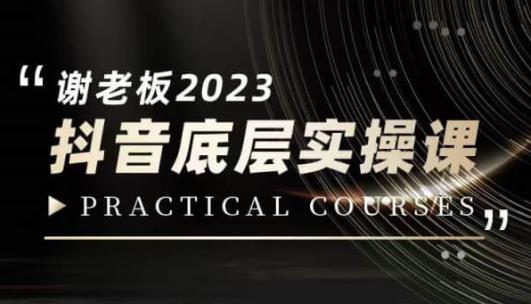 蟹老板·2023抖音底层实操课,打造短视频的底层认知|淘骐网赚资源库