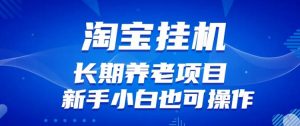 淘宝虚拟产品挂机项目(长期养老项目新手小白也可操作)【揭秘】【更新】|淘骐网赚资源库