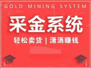 采金系统2.0,私域成交,快速成交收钱,轻松卖货,业绩暴涨,潇洒赚钱|淘骐网赚资源库
