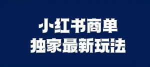 小红书商单最新独家玩法，剪辑时间短，剪辑难度低，能批量做号【揭秘】|淘骐网赚资源库