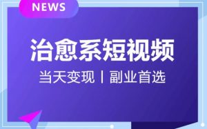 日引流500+的治愈系短视频,当天变现,小白月入过万首|淘骐网赚资源库