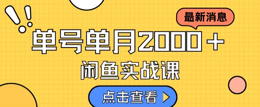 最新闲鱼日入500+,虚拟资料变现喂饭级讲解|淘骐网赚资源库