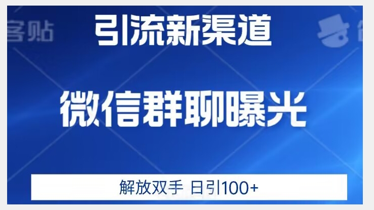 价值2980的全新微信引流技术，只有你想不到，没有做不到【揭秘】|淘骐网赚资源库