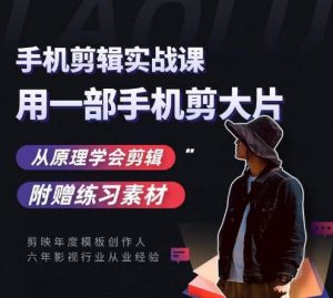 用手机拍出电影感短视频,零基础手机拍摄剪辑|淘骐网赚资源库