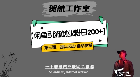 第三期:暴力引流,无脑搬运,闲鱼创业粉引流一天200+,更新全自动发货的团队闭环模式【揭秘】|淘骐网赚资源库