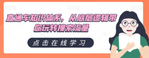 直通车知识体系,从底层逻辑带你玩转搜索流量|淘骐网赚资源库