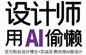 设计师用AI偷懒设计师的AI绘画课,用AI提高效率谢安妮野生设计师|淘骐网赚资源库