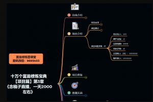 十万个富翁修炼宝典之3.念稿子直播,一天2000左右|淘骐网赚资源库