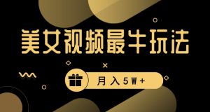 美女短视频最牛玩法，流量高，变现快，轻松月入5W+【揭秘】|淘骐网赚资源库