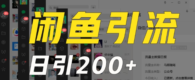 外面收费6980闲鱼引流法,日引200+创业粉,每天稳定2000+收益,保姆级教程(适合居家创业)|淘骐网赚资源库