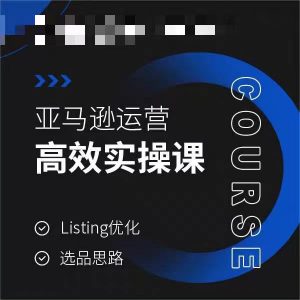 亚马逊运营高效实操课，Listing优化，选品思路|淘骐网赚资源库