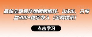 最新全网最详细陌陌搬砖，0成本，日收益300+稳定收入（全网独家）【揭秘】|淘骐网赚资源库