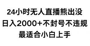 快手24小时无人直播熊出没,不封直播间,不违规,日入2000+,最适合小白上手,保姆式教学【揭秘】|淘骐网赚资源库