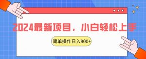 2024最新项目,红娘项目,简单操作轻松日入800+【揭秘】|淘骐网赚资源库