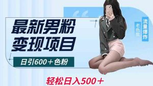 最新男粉变现项目,日引600+色粉,全平台通用,轻松日入500+【揭秘】|淘骐网赚资源库