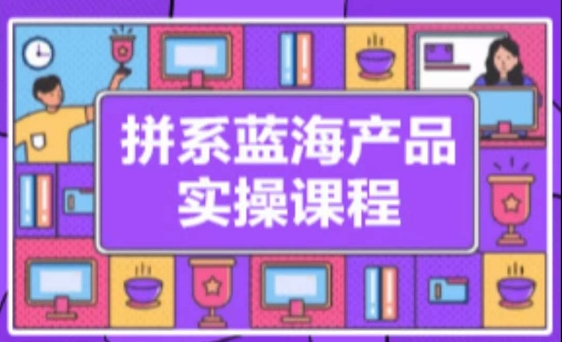 拼系冷门蓝海产品实操课程,从注册店铺到选品上架到流量维护环环相扣|淘骐网赚资源库
