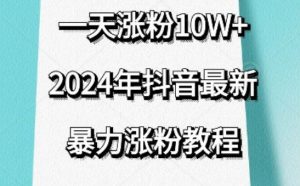 抖音最新暴力涨粉教程,视频去重,一天涨粉10w+,效果太暴力了,刷新你们的认知【揭秘】|淘骐网赚资源库