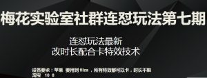 梅花实验室社群连怼玩法第七期，连怼玩法最新，改时长配合卡特效技术|淘骐网赚资源库