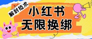 小红书、账号封禁，解封无限换绑技术【揭秘】|淘骐网赚资源库