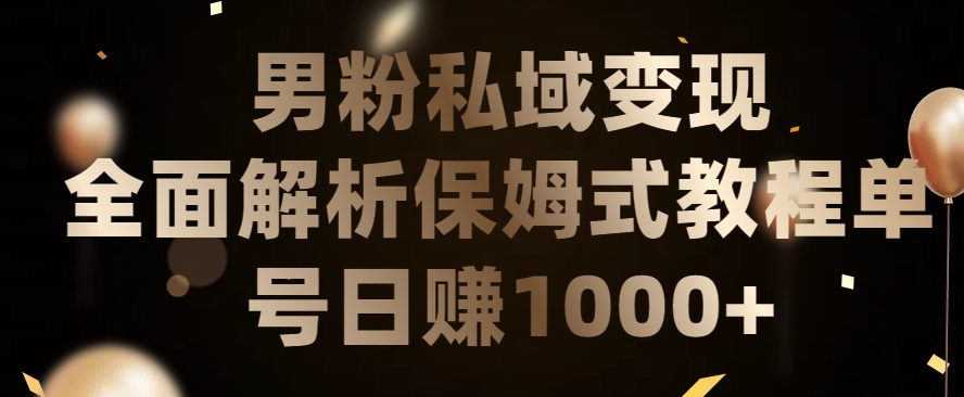 男粉私域长期靠谱的项目，经久不衰的lsp流量，日引流200+，日变现1000+【揭秘】|淘骐网赚资源库