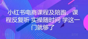 小红书电商课程及陪跑,课程反复听 实操随时问 学这一门就够了|淘骐网赚资源库