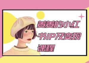姜姜的小红书IP及变现课程,姜姜小红书2024|淘骐网赚资源库
