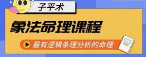 象法命理系统教程，最有逻辑条理分析的命理|淘骐网赚资源库