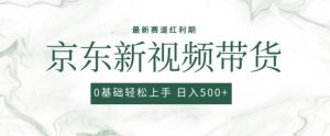 2024最新京东视频带货项目，最新0粉强开无脑搬运爆款玩法，小白轻松上手【揭秘】|淘骐网赚资源库