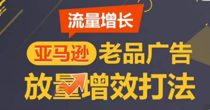 亚马逊流量增长-老品广告放量增效打法,循序渐进,打造更多TOP listing|淘骐网赚资源库