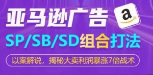 亚马逊SP/SB/SD广告组合打法,揭秘大卖利润暴涨7倍战术|淘骐网赚资源库