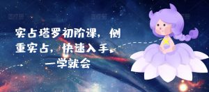 实占塔罗初阶课,侧重实占,快速入手,一学就会|淘骐网赚资源库