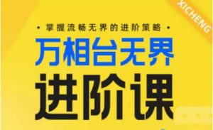 电商万相台无界进阶课,掌握流畅无界的进阶策略|淘骐网赚资源库