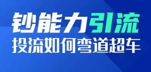 钞能力引流：投流如何弯道超车，投流系数及增长方法，创造爆款短视频|淘骐网赚资源库