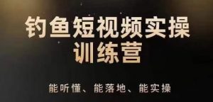 0基础学习钓鱼短视频系统运营实操技巧,钓鱼再到系统性讲解定位ip策划技巧|淘骐网赚资源库