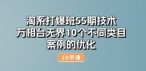 淘系打爆班55期技术:万相台无界10个不同类目案例的优化(10节)|淘骐网赚资源库