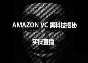 实操:AMAZON VC害人黑科技揭秘,跨境亚马逊教程|淘骐网赚资源库