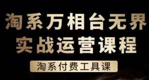 淘系万相台无界实战运营课,淘系付费工具课|淘骐网赚资源库