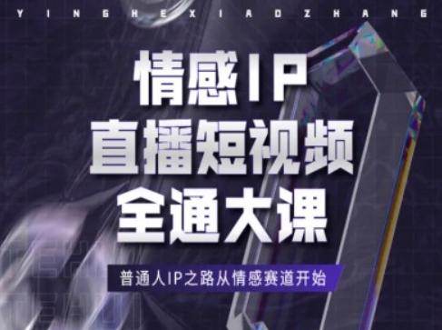 情感IP直播短视频全通大课，普通人IP之路从情感赛道开始|淘骐网赚资源库