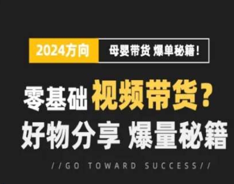 短视频母婴赛道实操流量训练营,零基础视频带货,好物分享,爆量秘籍|淘骐网赚资源库