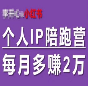小红书个人IP陪跑营,60天拥有自动转化成交的双渠道个人IP,每月多赚2w|淘骐网赚资源库
