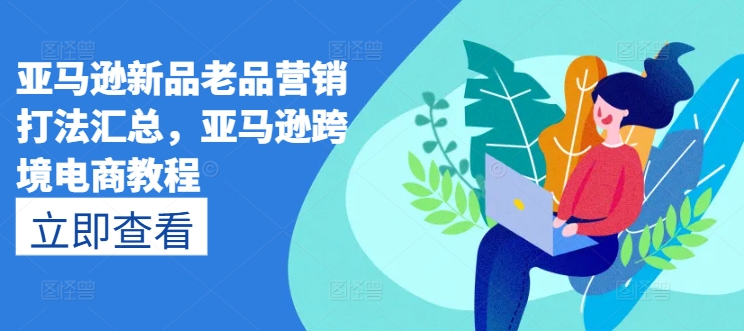 亚马逊新品老品营销打法汇总，亚马逊跨境电商教程|淘骐网赚资源库