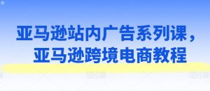 亚马逊站内广告系列课,亚马逊跨境电商教程|淘骐网赚资源库