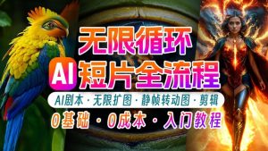 AI剪辑无限循环画面:新手轻松月入上万的秘技【揭秘】|淘骐网赚资源库