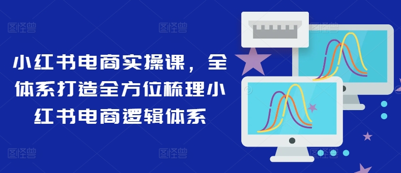小红书电商实操课，全体系打造全方位梳理小红书电商逻辑体系|淘骐网赚资源库